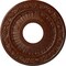 Ekena Millwork Nadia Medallion (Canopies up to 4 7/8"), 12 1/8"OD x 3 5/8"ID x 7/8"P, Burnished Mahogany Crackle CM12NABMC - alternate 1